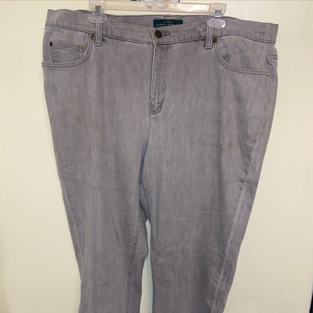 Ralph Lauren Straight Leg Jeans in Light Gray Wash